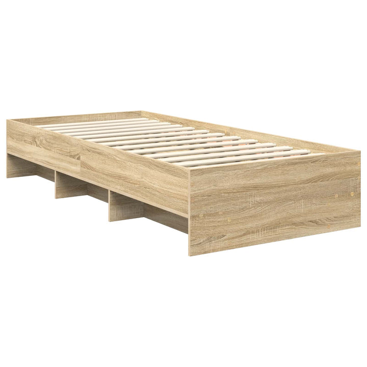 Sengestel med hovedgærde Sonoma eg 80 x 200 cm Konstrueret træ