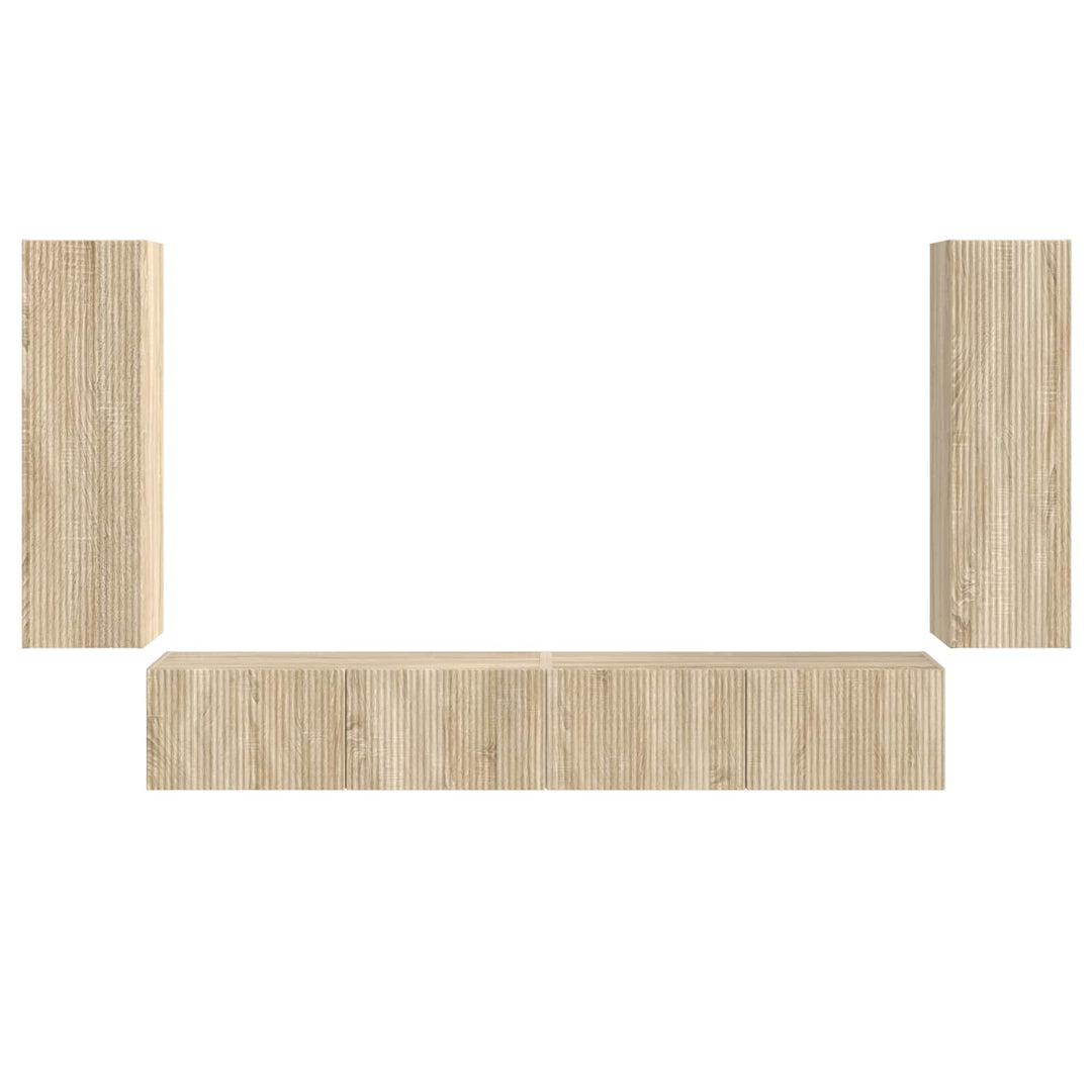 Vægmonteret 4 pcs Sonoma eg