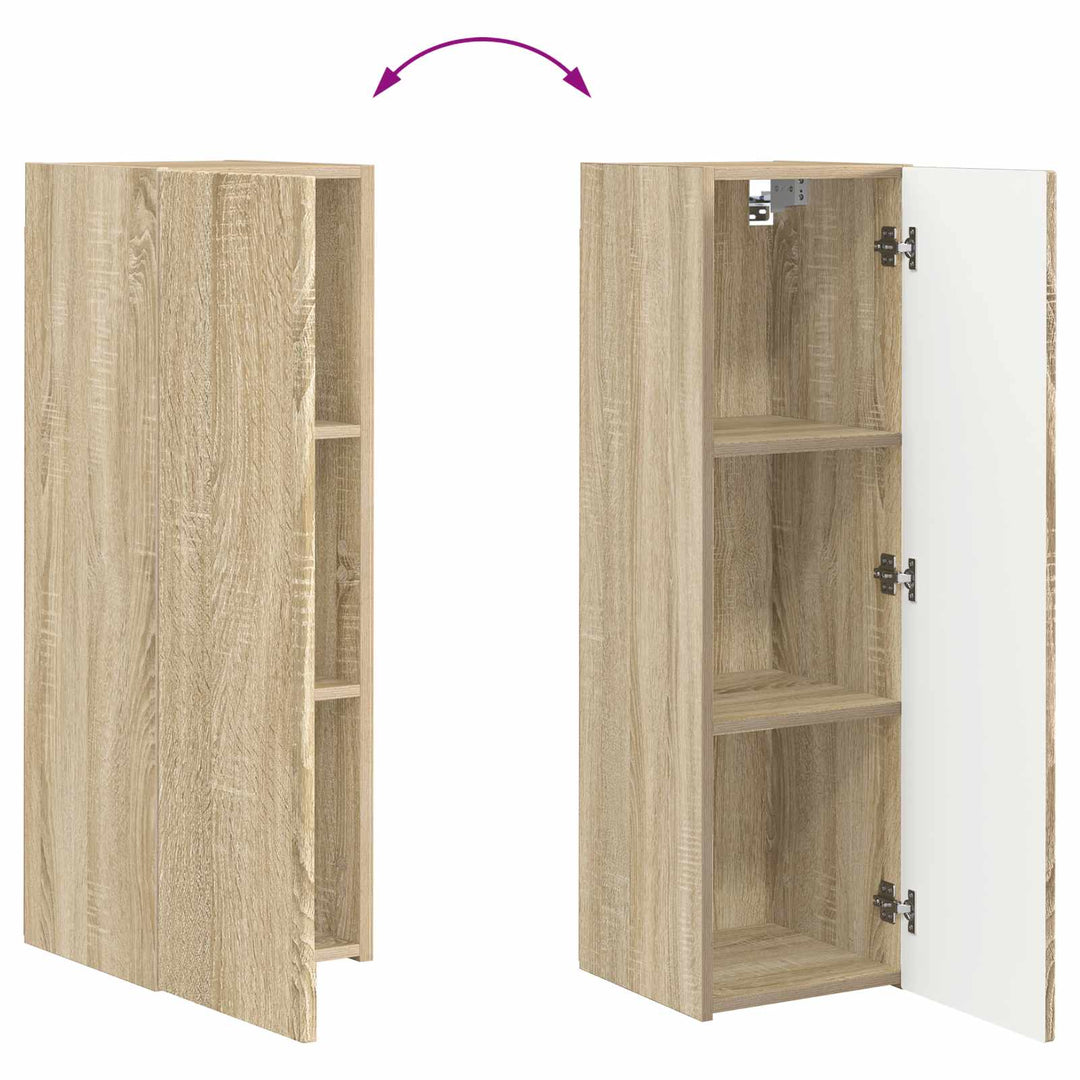 Vægmonteret 4 pcs Sonoma eg