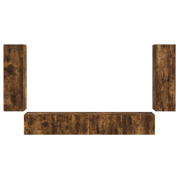 Vægmonteret 4 pcs Røget eg