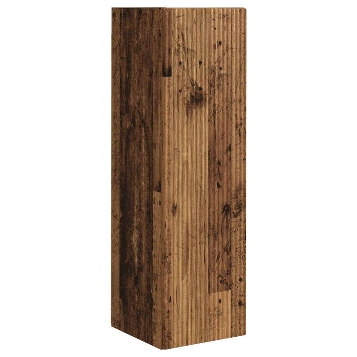 Tv vægskab sæt 4 pcs 29,5 x 31 x 100 cm Gammelt træ