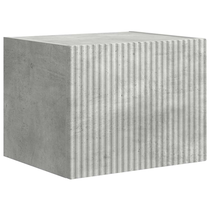 Tv vægskab sæt Vægmonteret 6 pcs Beton Grå