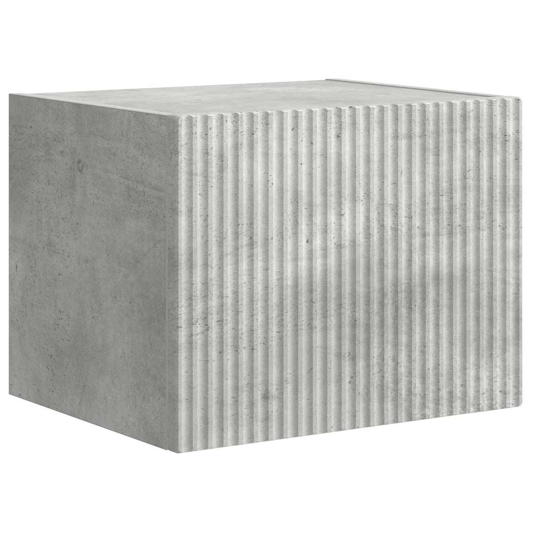 Tv vægskab sæt Vægmonteret 6 pcs Beton Grå