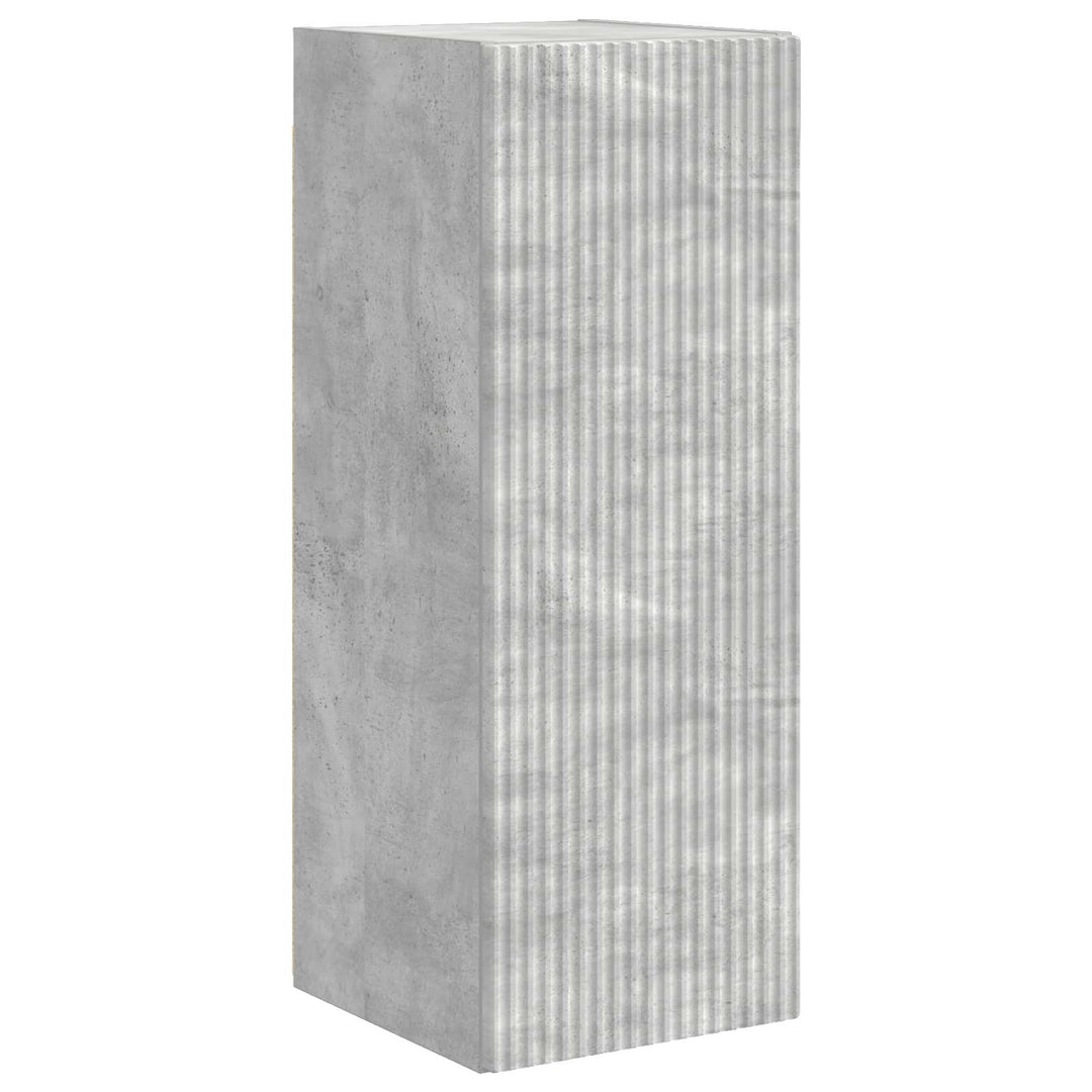 Tv vægskab sæt Vægmonteret 6 pcs Beton Grå