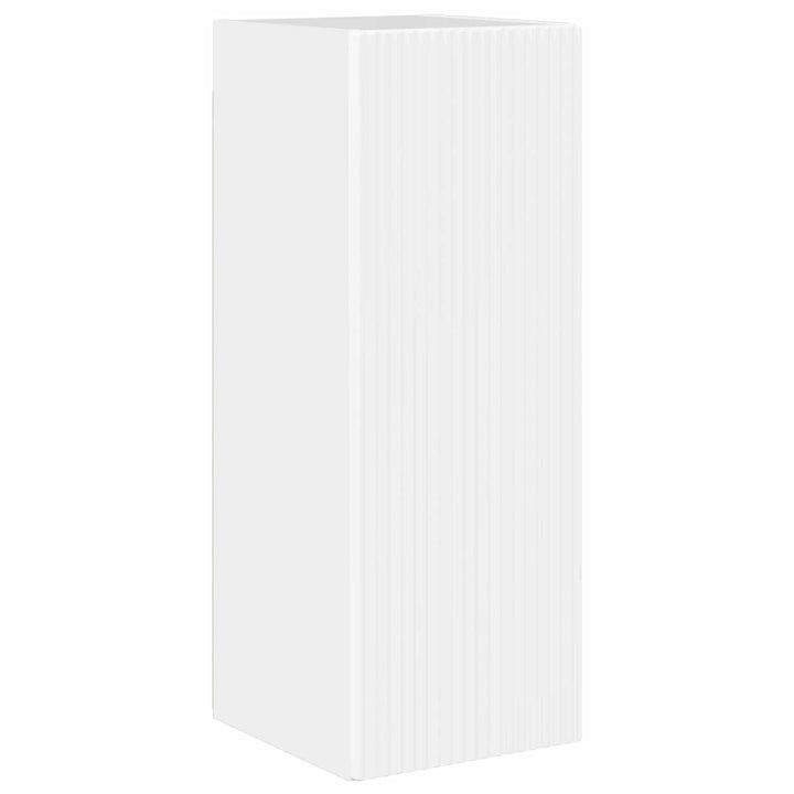 Tv vægskab sæt Vægmonteret 6 pcs Høj gloss hvid