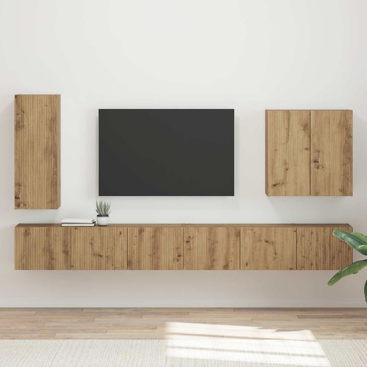 Vægmonteret 6 pcs Artisan Egetræ