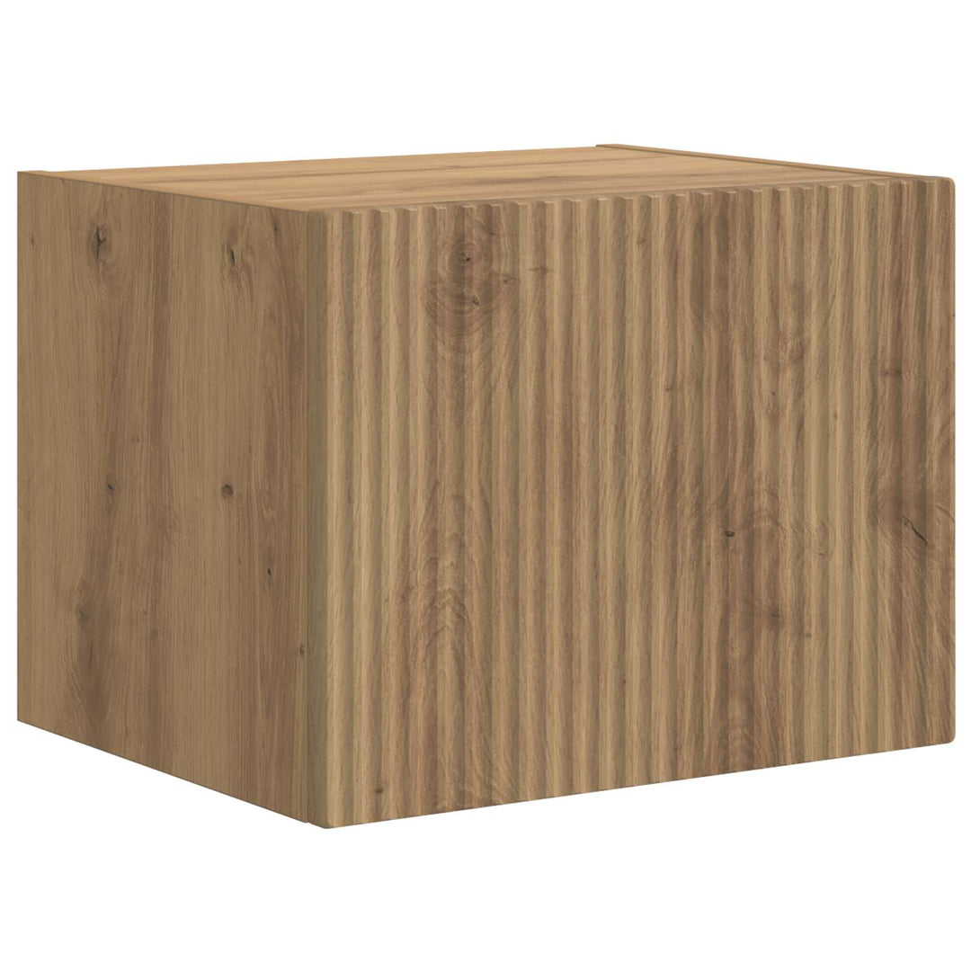 Tv vægskab sæt Vægmonteret 6 pcs Artisan Egetræ