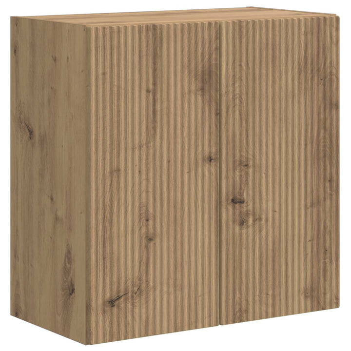 Tv vægskab sæt Vægmonteret 6 pcs Artisan Egetræ
