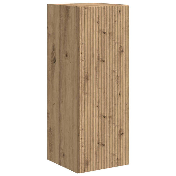 Tv vægskab sæt Vægmonteret 6 pcs Artisan Egetræ