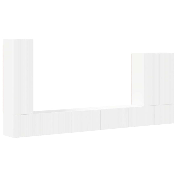 Tv vægskab sæt 6 stk. Hvid