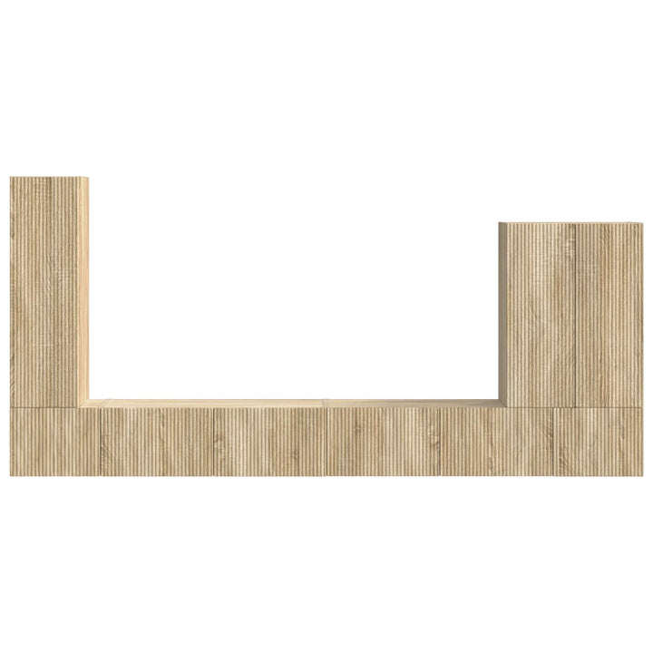 Vægmonteret 6 pcs Sonoma eg