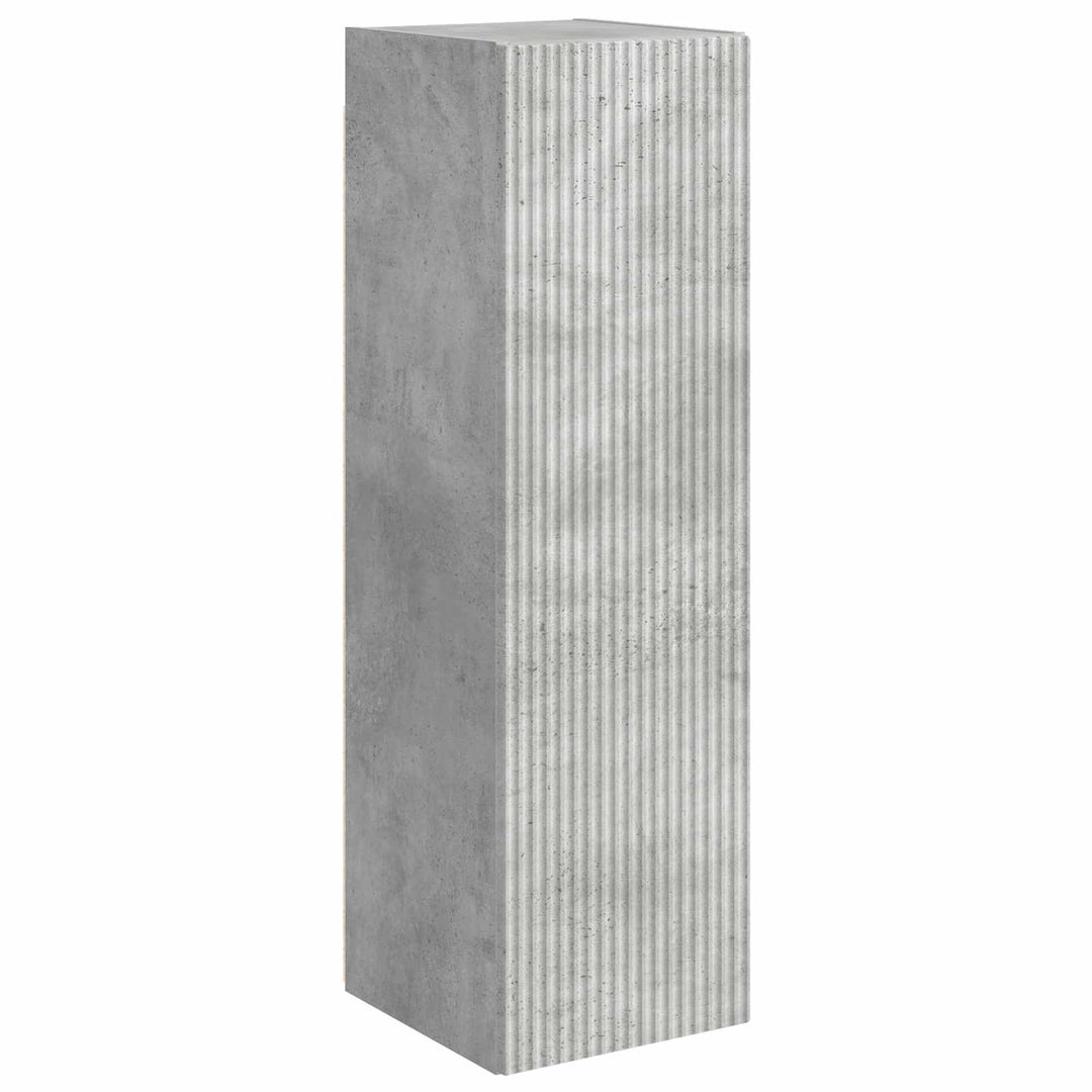 Tv vægskab sæt Vægmonteret 6 pcs Beton Grå
