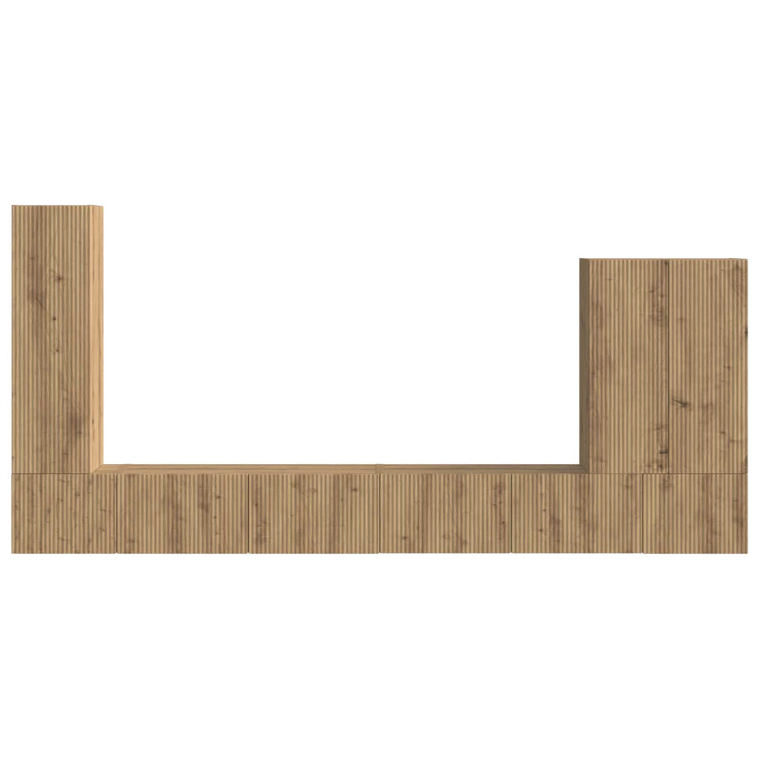 Vægmonteret 6 pcs Artisan Egetræ