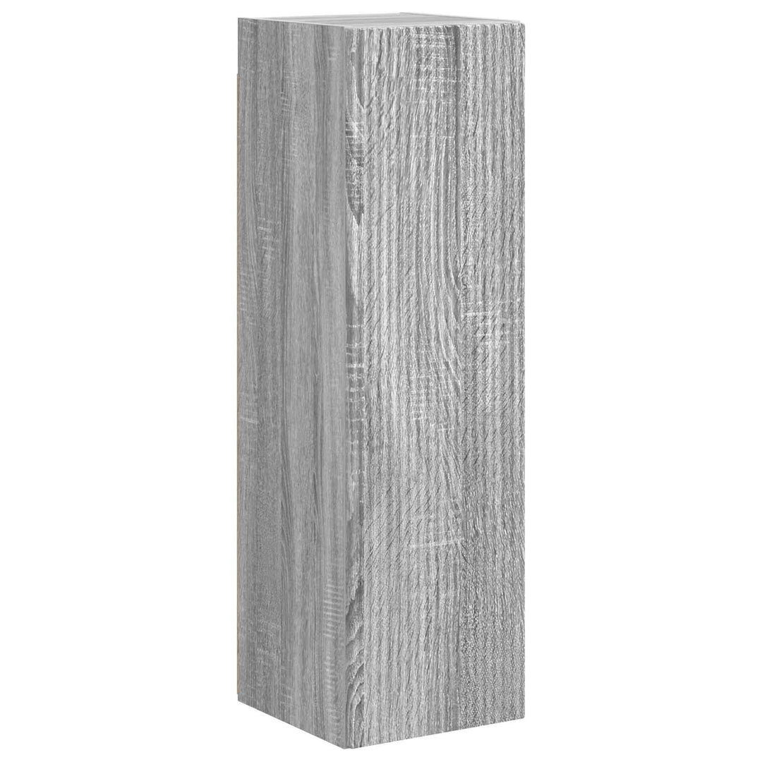 TV-møbelsæt Vægmonteret 3 pcs Grå Sonoma Konstrueret træ