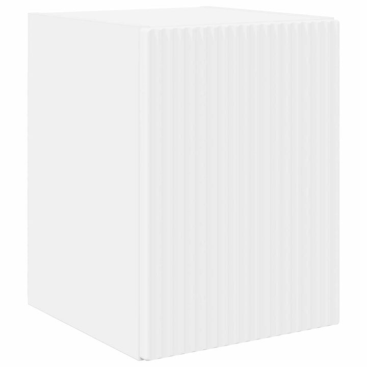 TV-møbelsæt Vægmonteret 3 pcs Hvid Konstrueret træ