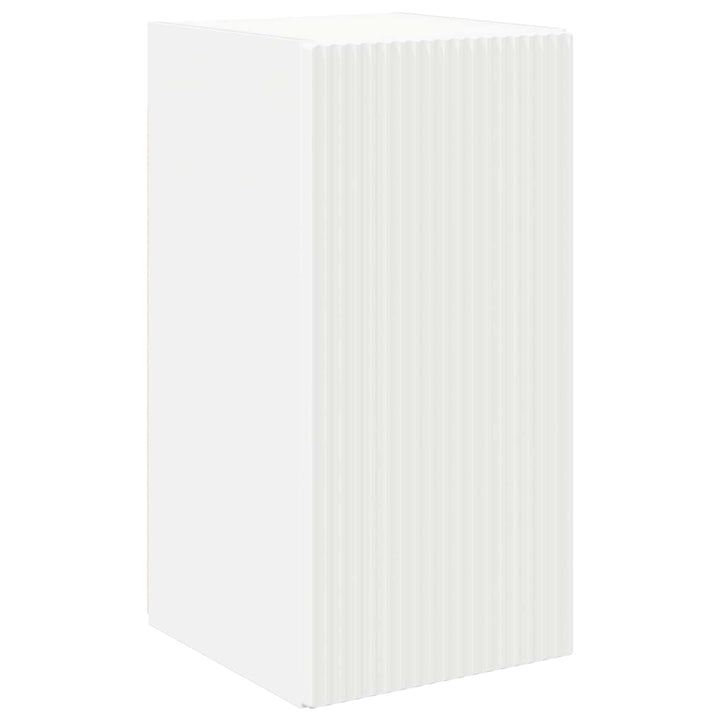 TV-møbelsæt Vægmonteret 6 pcs Hvid Konstrueret træ