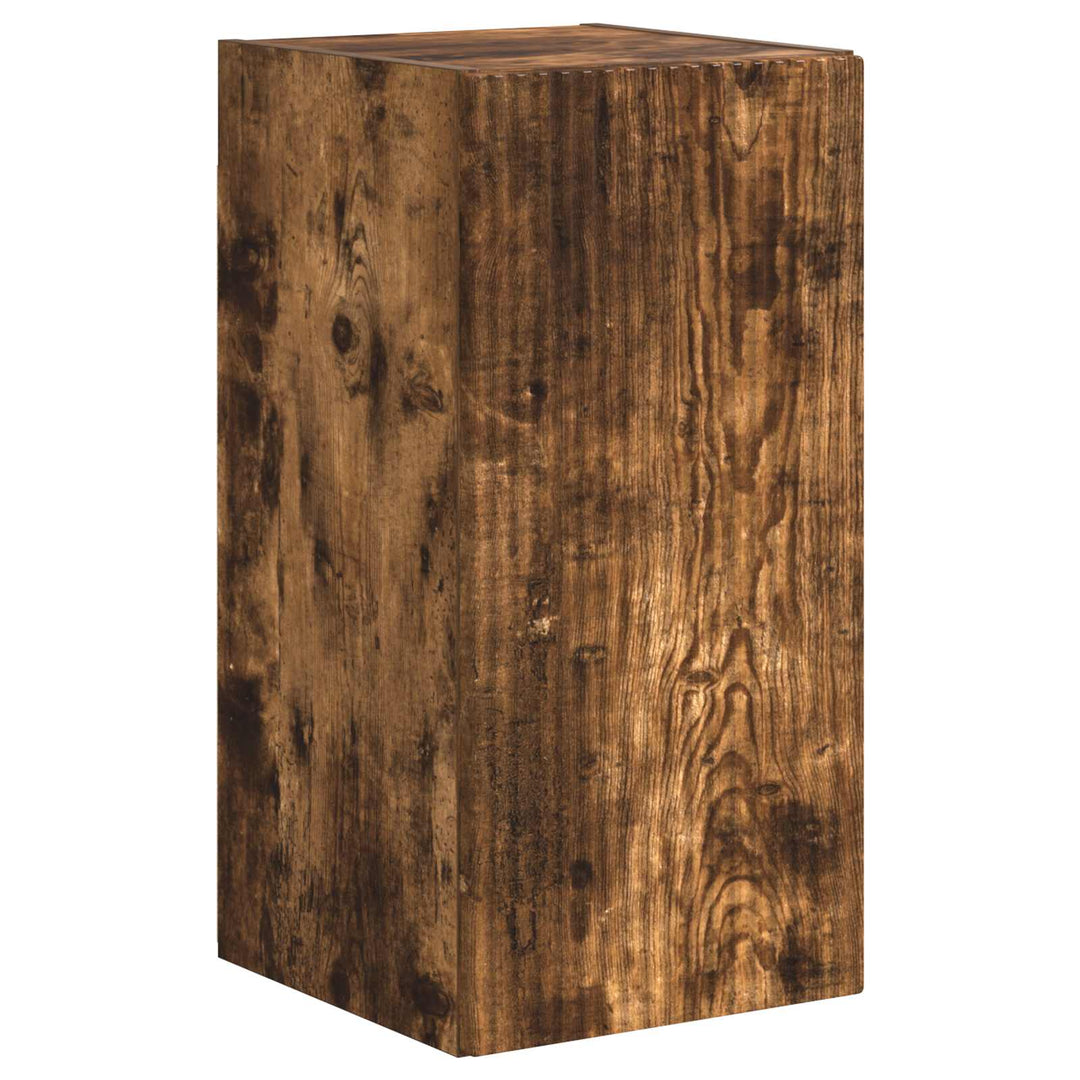 TV-møbelsæt Vægmonteret 3 pcs Røget eg Konstrueret træ