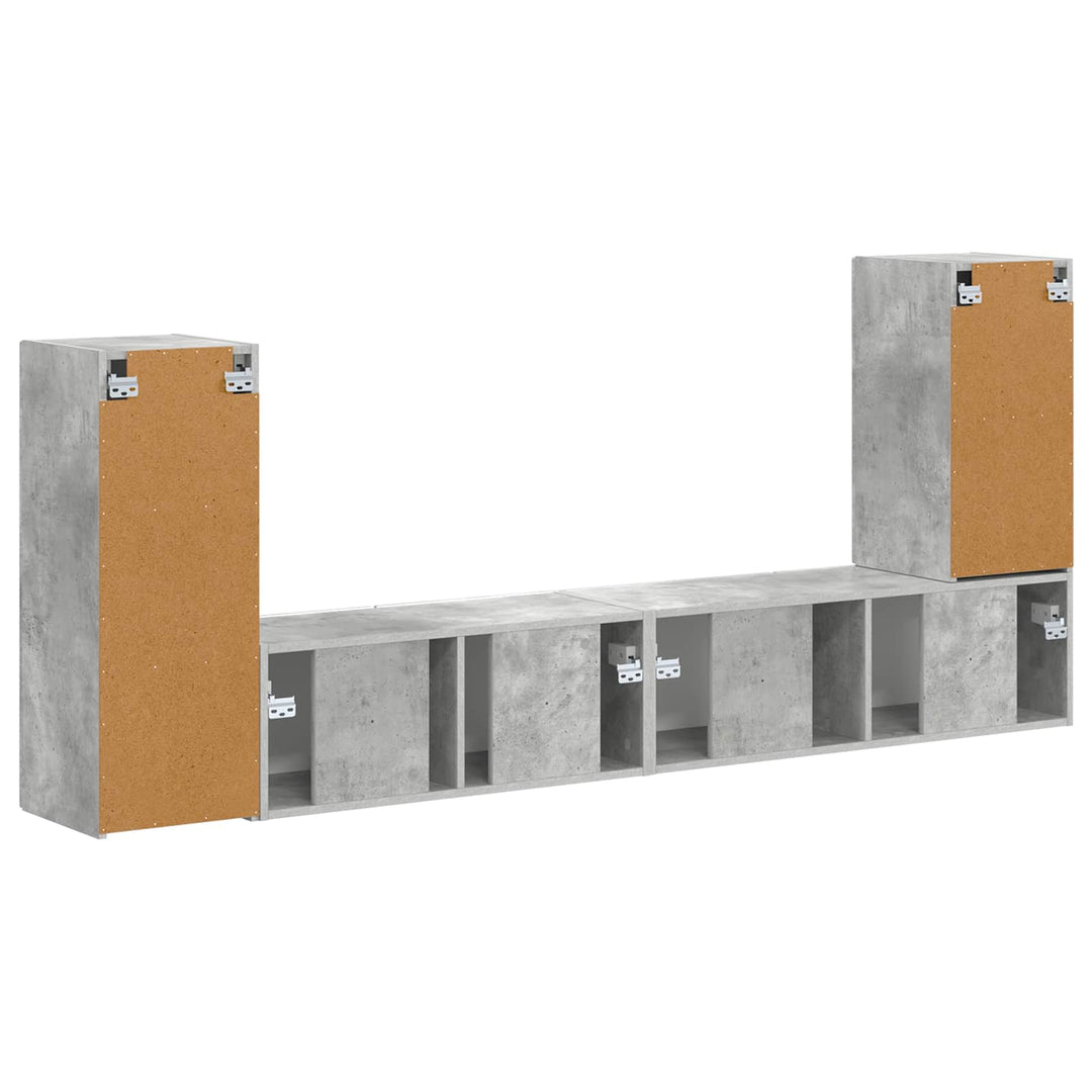 4 pcs Beton Grå