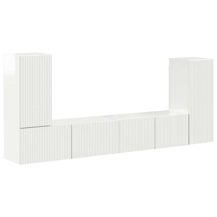 4 pcs Høj gloss hvid