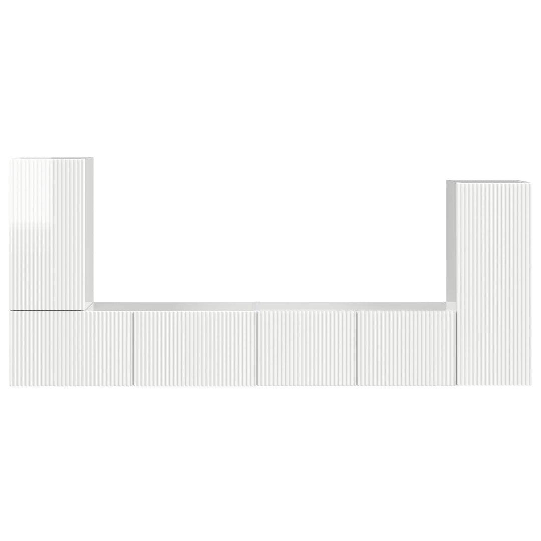 4 pcs Høj gloss hvid