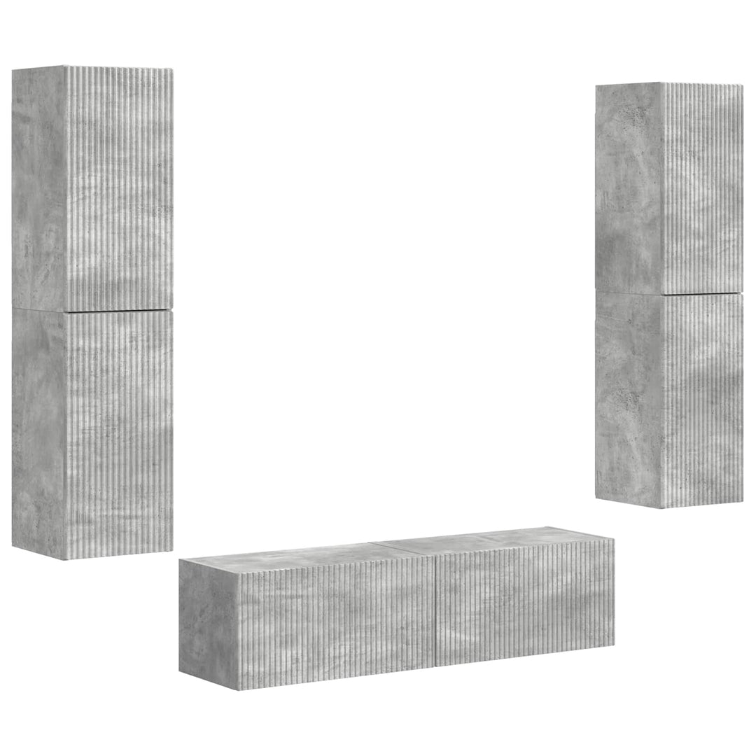 3 pcs Beton Grå