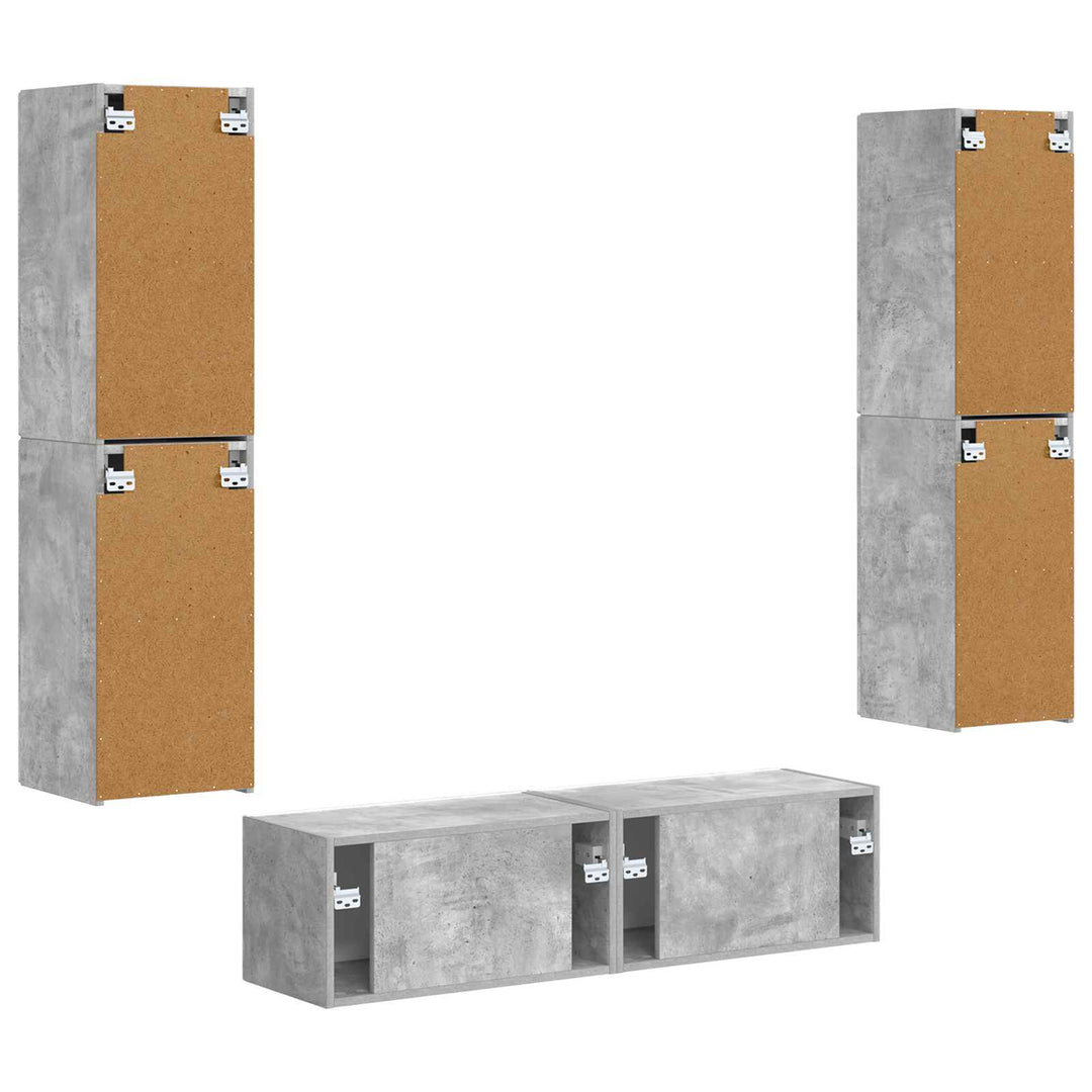 3 pcs Beton Grå