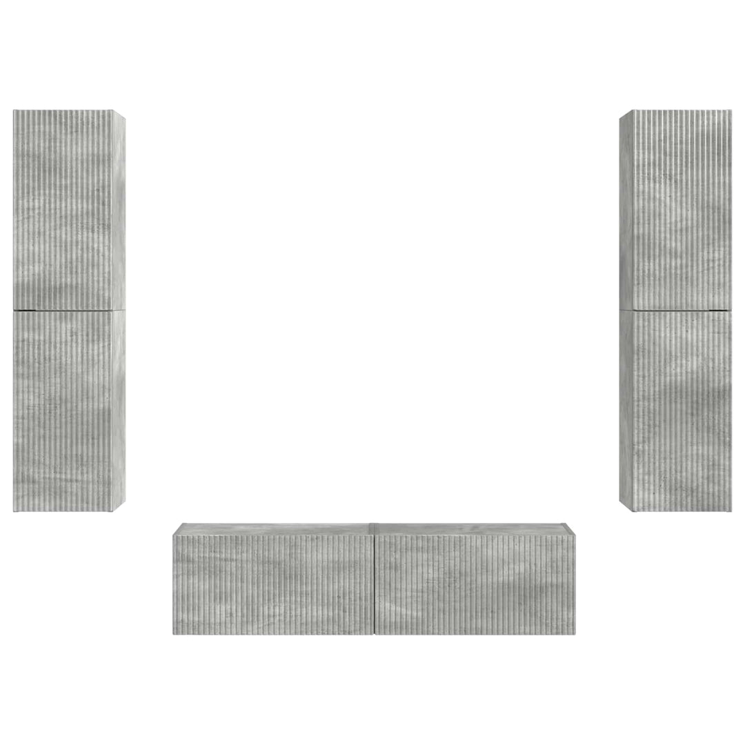 3 pcs Beton Grå