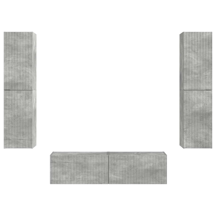 3 pcs Beton Grå