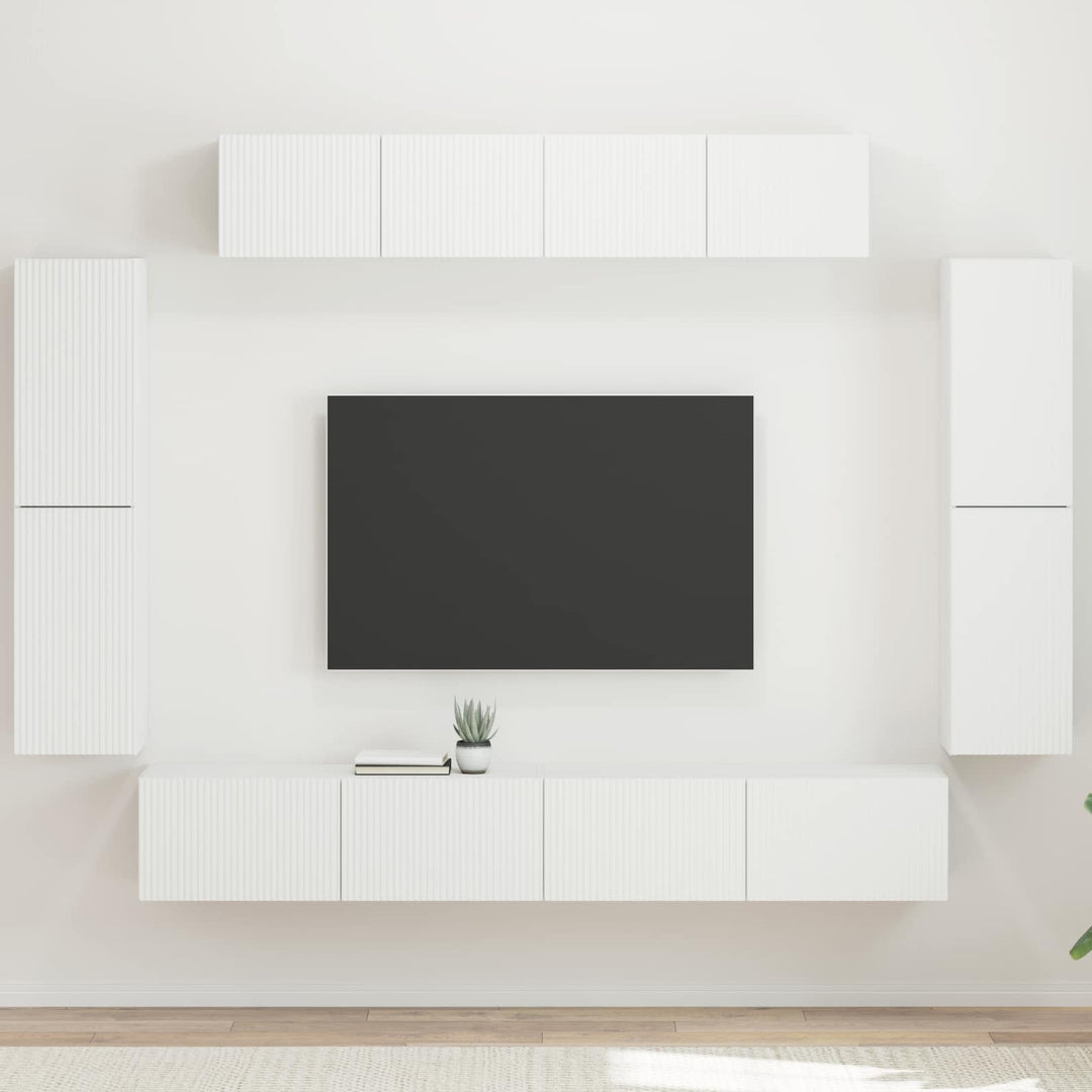 TV-skab 8 stk. Hvid