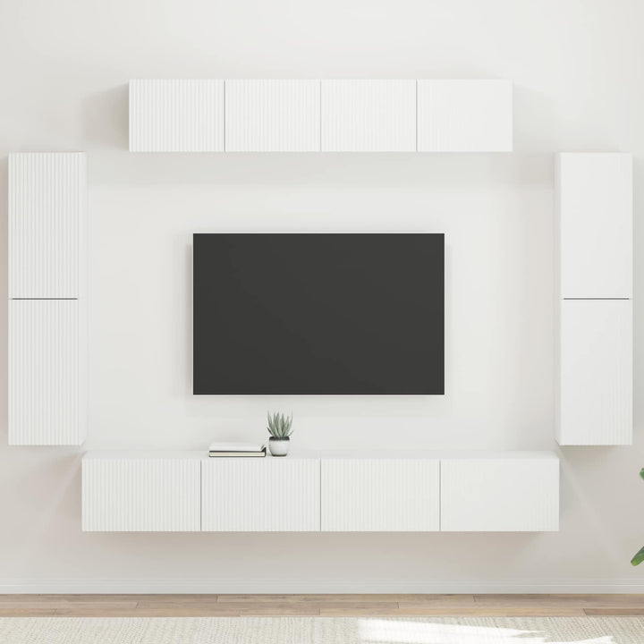 TV-skab 8 stk. Hvid