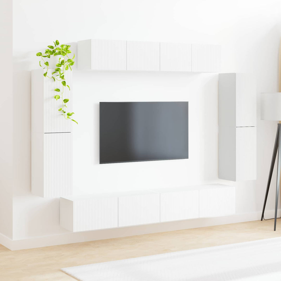TV-skab 8 stk. Hvid
