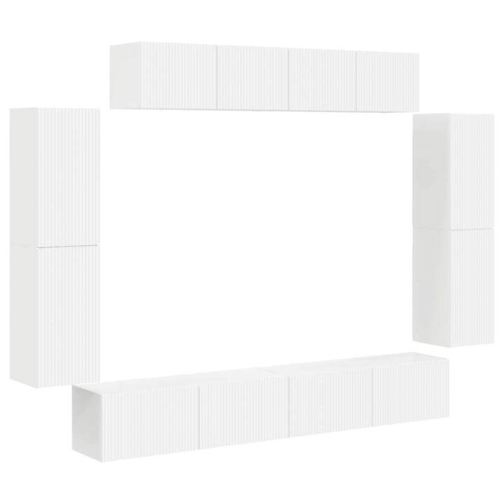 TV-skab 8 stk. Hvid