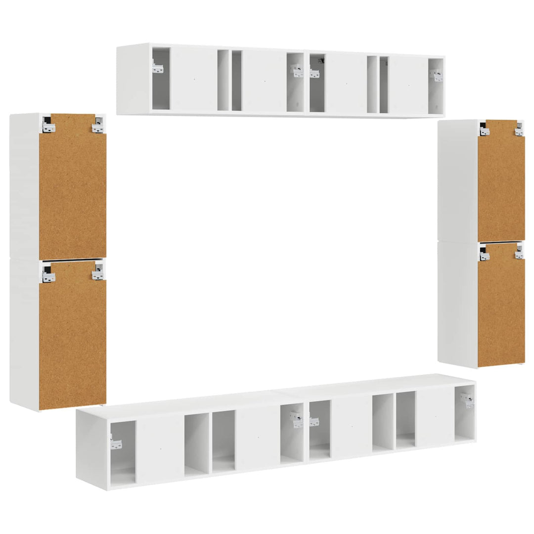 TV-skab 8 stk. Hvid