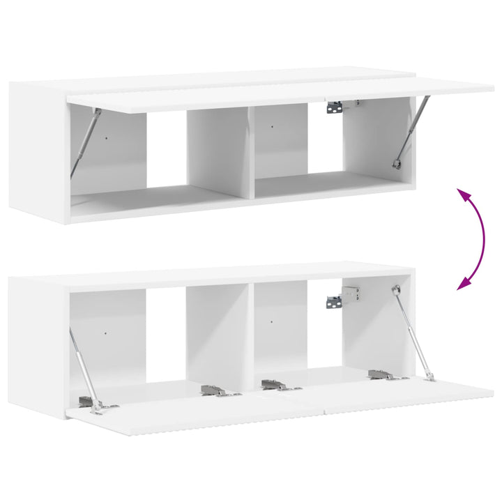 TV-skab 8 stk. Hvid