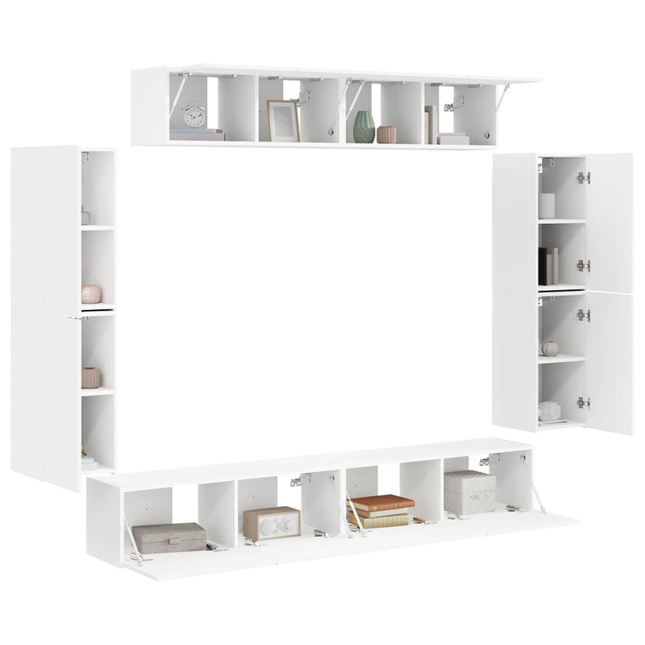 TV-skab 8 stk. Hvid