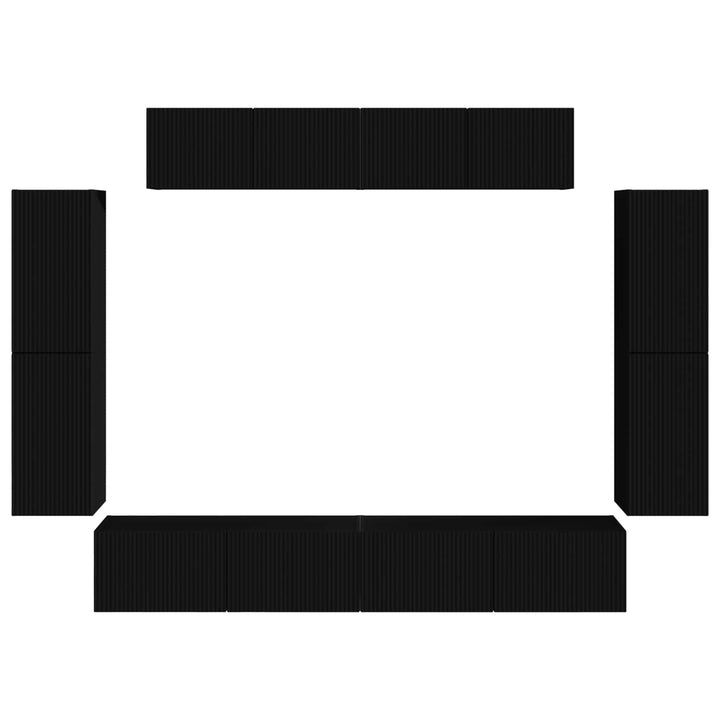 TV-skab 8 stk. Sort