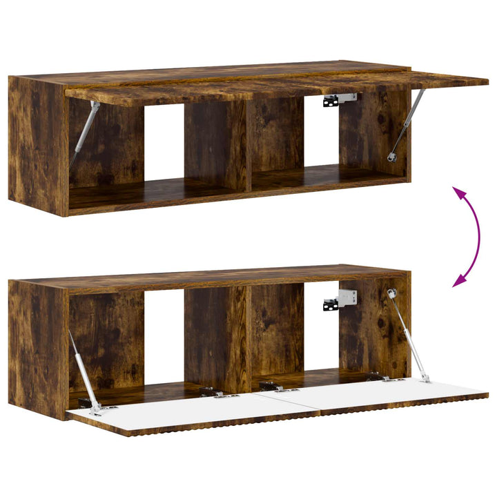 TV-skab 8 pcs Røget eg