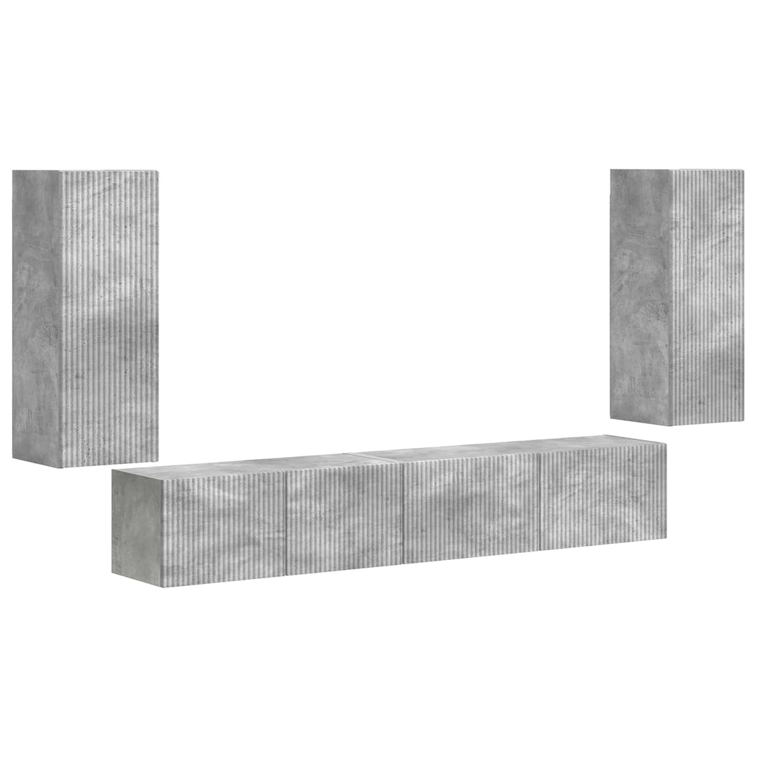 3 pcs Beton Grå