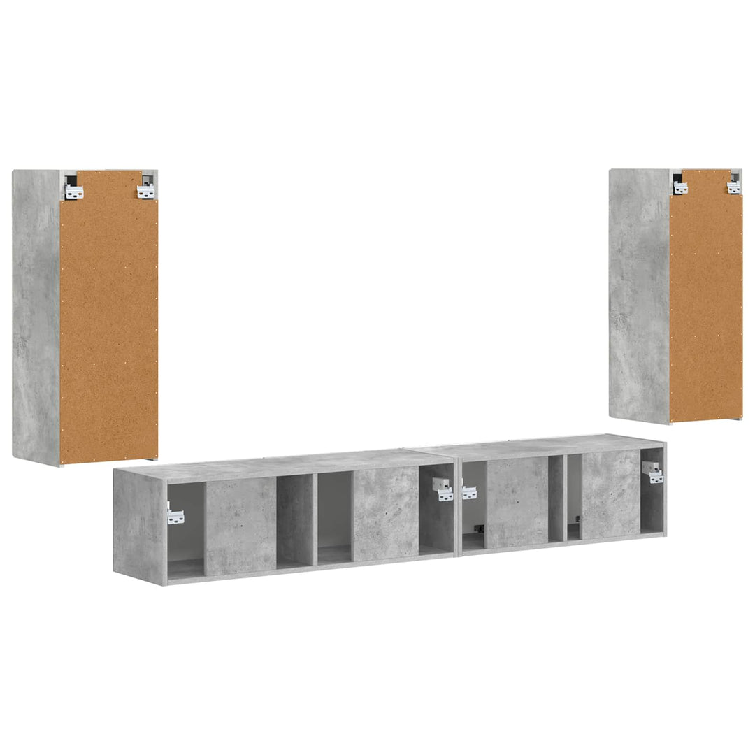 3 pcs Beton Grå