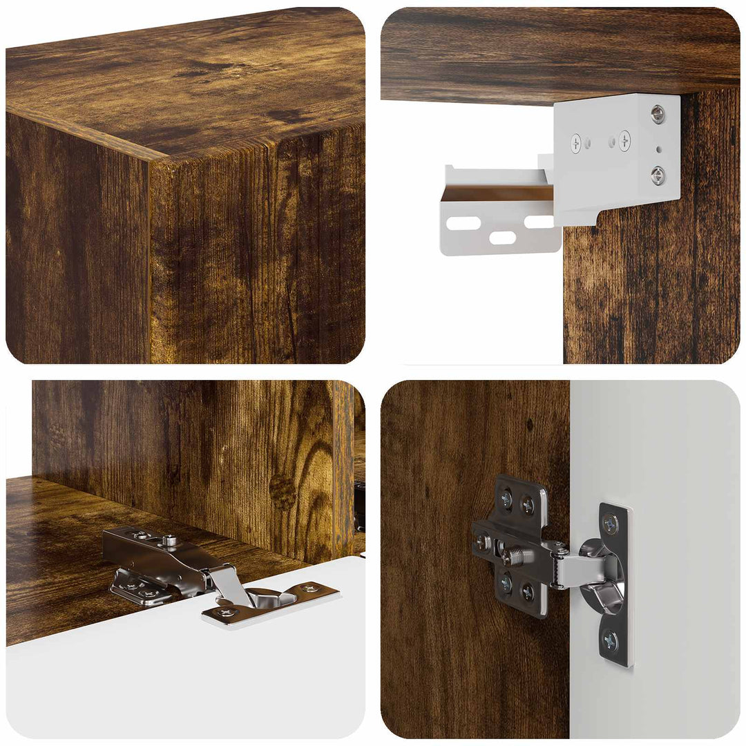 TV-skab 3 pcs Røget eg