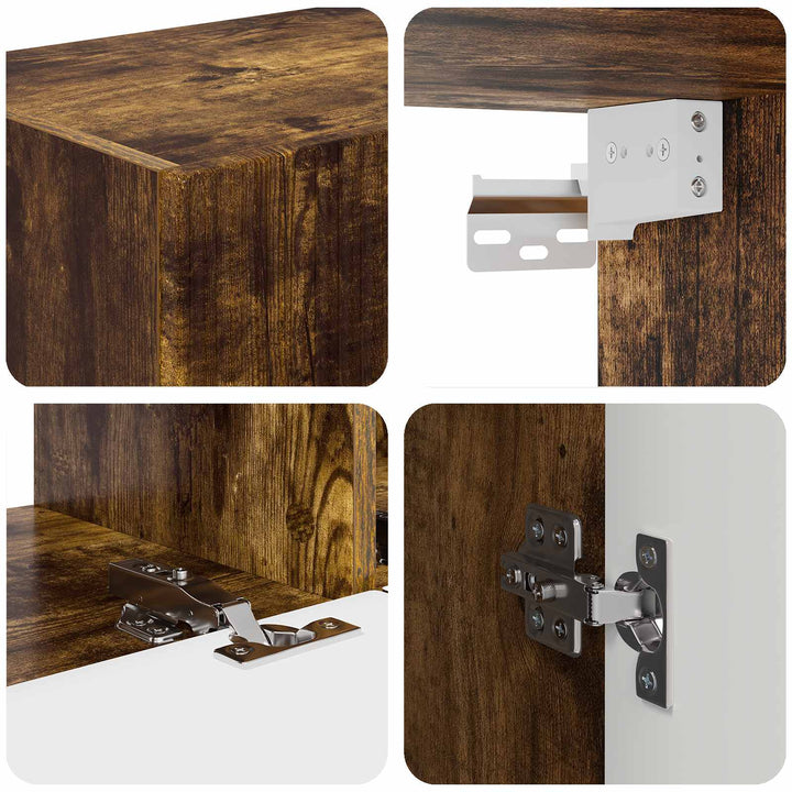 TV-skab 3 pcs Røget eg