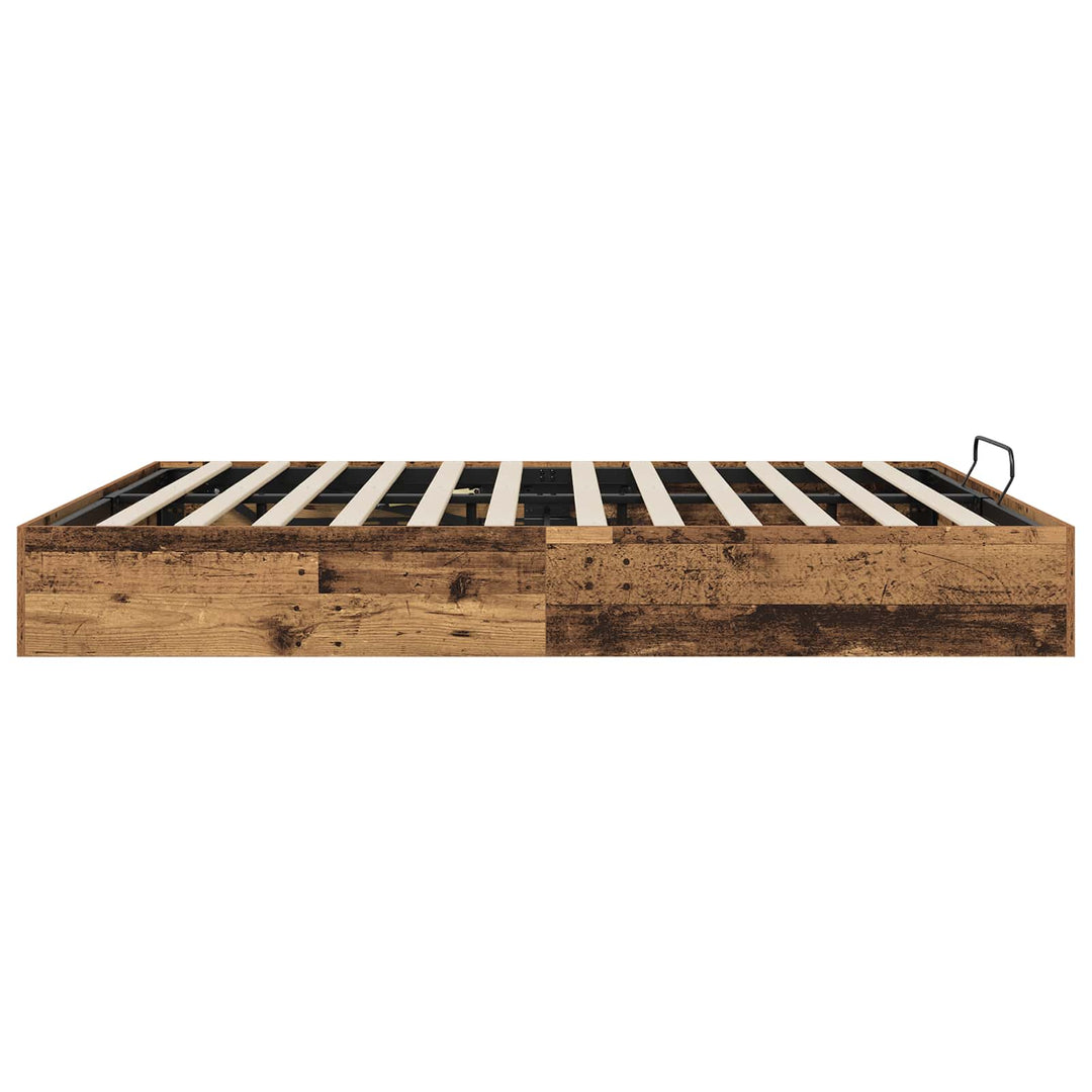 Ottoman Sengestel Gammelt træ 203 x 180 x 25 cm Konstrueret træ