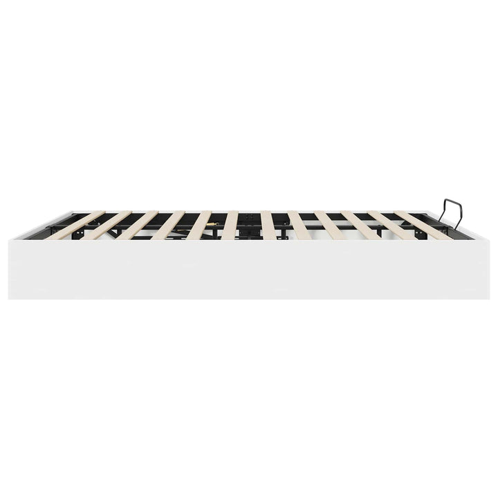 Ottoman Sengestel Hvid 203 x 160 x 25 cm Konstrueret træ