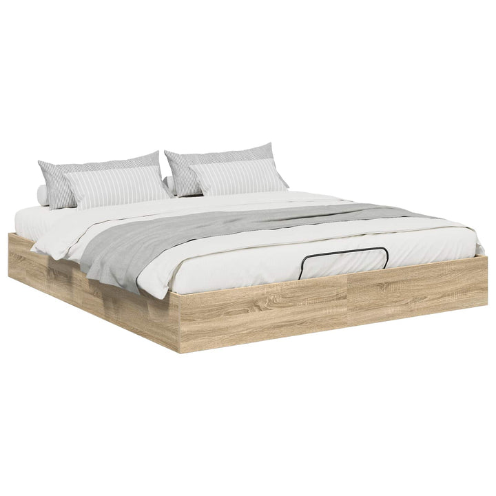 Ottoman Sengestel Sonoma eg 203 x 160 x 25 cm Konstrueret træ