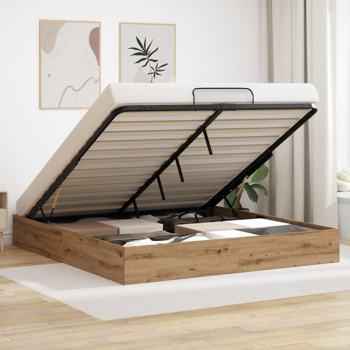 Ottoman Sengestel Artisan eg 203 x 160 x 25 cm Konstrueret træ