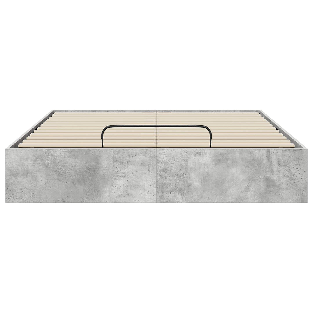 Ottoman Sengestel BetonGrå 150 x 200 cm Konstrueret træ