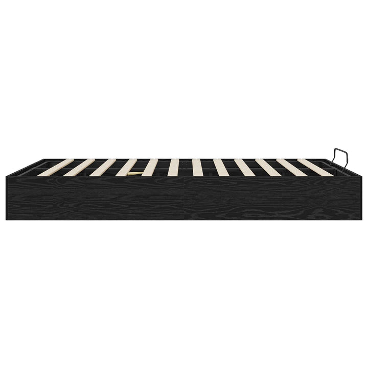 Ottoman Sengestel Sort Eg 203 x 120 x 25 cm Konstrueret træ
