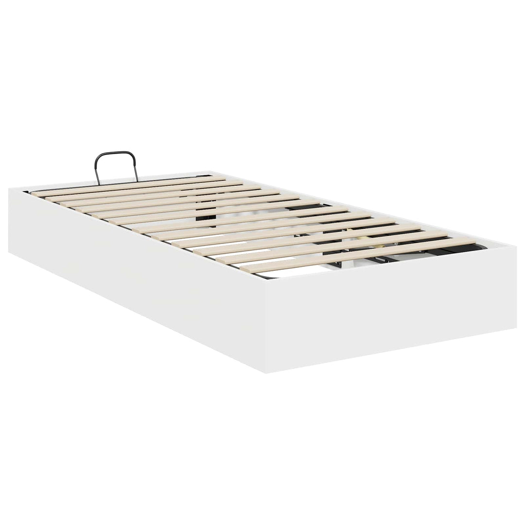 Ottoman Sengestel Hvid 203 x 90 x 25 cm Konstrueret træ