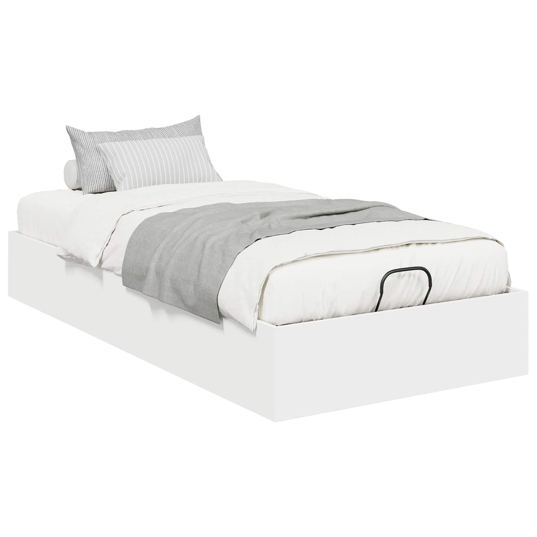 Ottoman Sengestel Hvid 203 x 90 x 25 cm Konstrueret træ