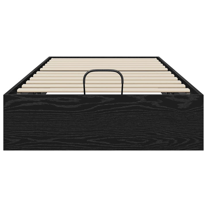 Ottoman Sengestel Sort Eg 203 x 90 x 25 cm Konstrueret træ